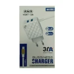 MB Walk’n Talk MAX002 3.0A Smart Charger | Dual USB Fast Charger with Type-C Cable